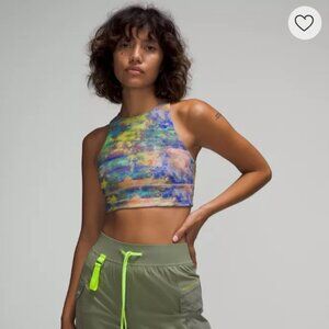 Lululemon Energy High-Neck Longline Tough Bra size 4. Multicolored